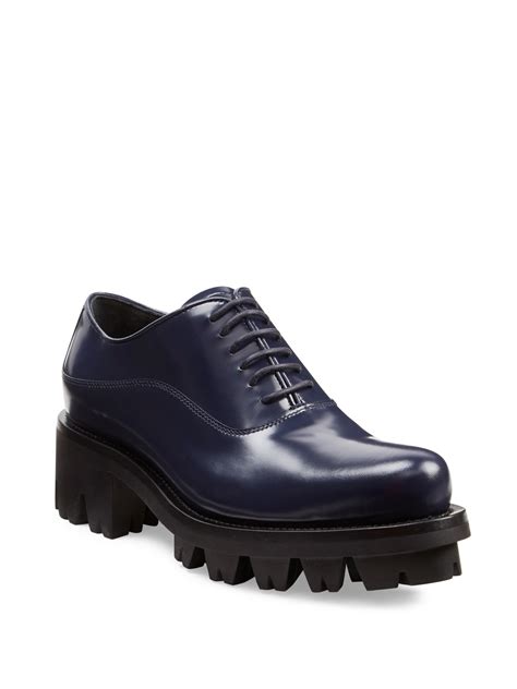 prada lug sole oxford